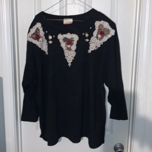 Vintage Forelli Christmas blouse